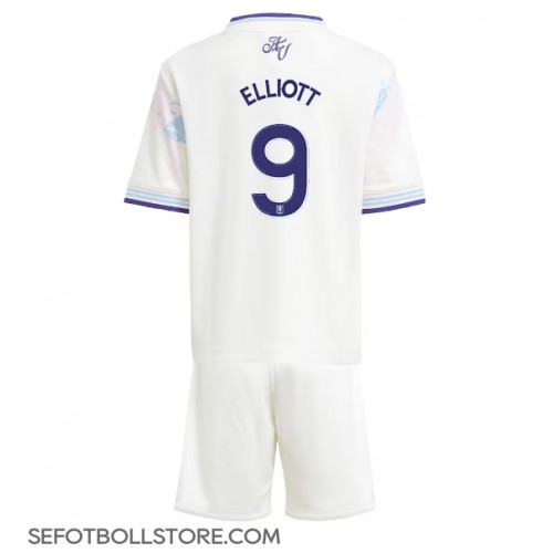 Aston Villa Harvey Elliott #9 Replika babykläder Tredjeställ Barn 2025-26 Kortärmad (+ korta byxor)